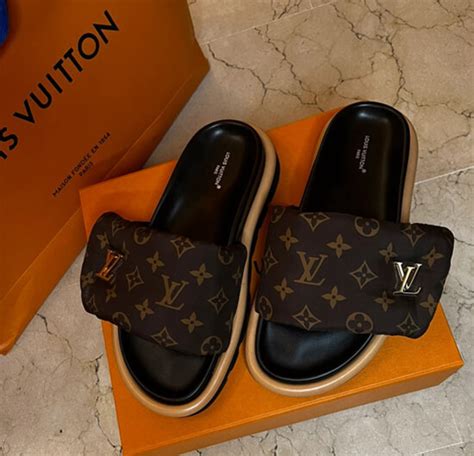 louis vuitton pool slide dupe.